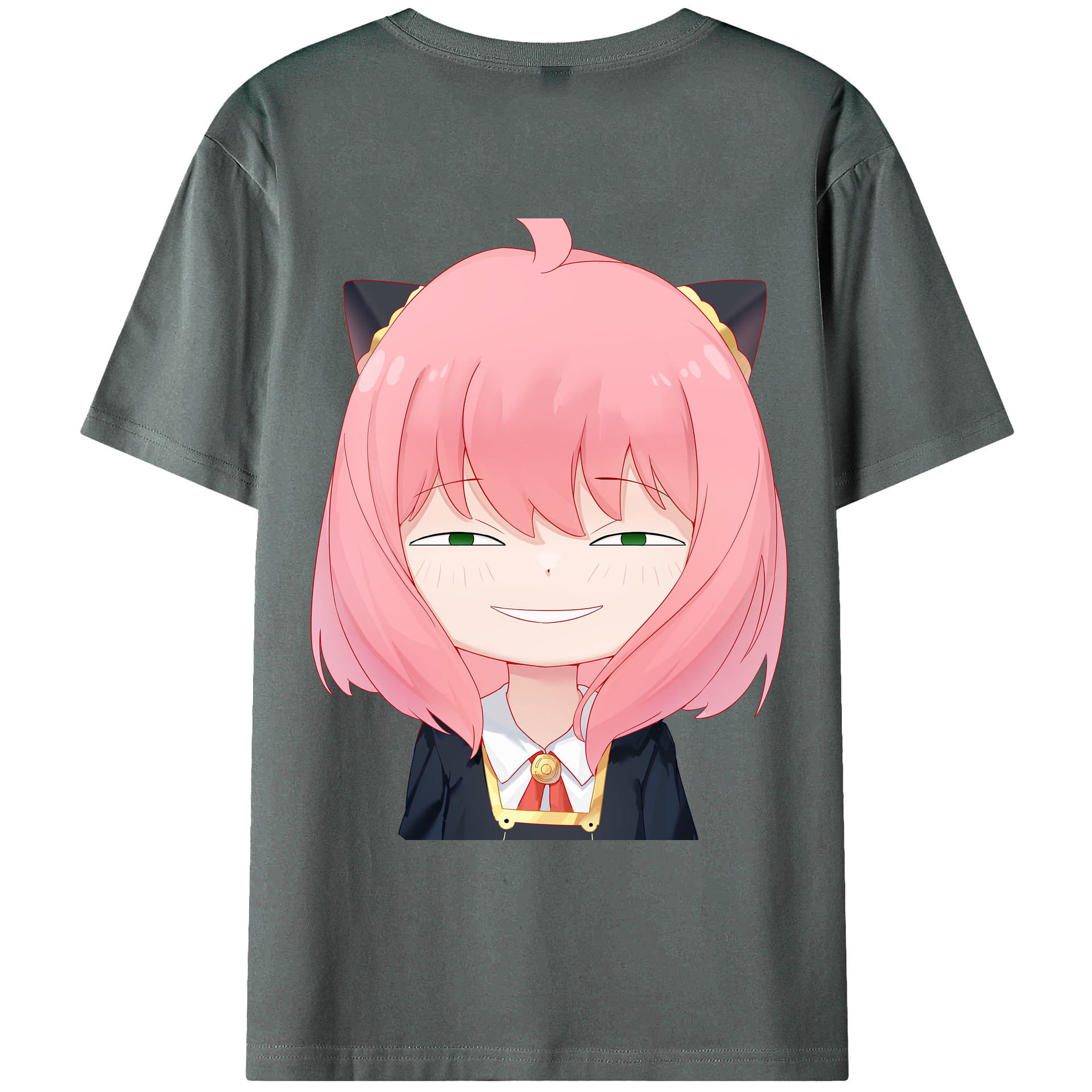 （画像用） SPY×FAMILY间谍家家酒 綿100％ メンズ半袖Tシャツ（バックプリント） 通気性
